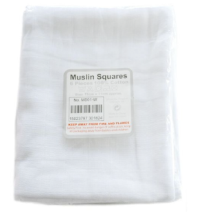 SOFT TOUCH Muslin Squares 6PK "White"